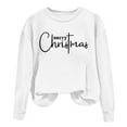 thumbnail image 2 of VgaVtl Women's Christmas Sweatshirts White Womens Plus Size Sweatshirts Pullover Holiday Crew Neck Comfy Sweatshirt, 2 of 4
