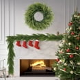 thumbnail image 5 of 9 Ft Christmas Artificial Norfolk Pine Garlands, Real Touch Winter Pine Garland, Green Artificial Greenery Garland for Mantle, Table, Wall, Fireplace, Indoor &Outdoor Holiday Decorations, 5 of 9