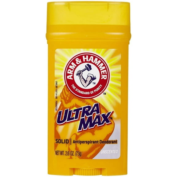 Arm & Hammer Ultra Max Antiperspirant & Deodorant Solid Unscented, 2.6 oz