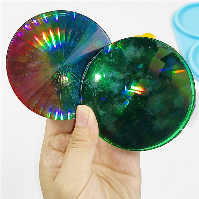 Epoxy Resin Cup Pad Mat, Holographic Resin Mold