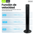 thumbnail image 3 of EWTTO EW-H661 Ventilador de Torre 42", 55W, 3 Velocidades, 3 Modos, Temporizador 12h, Control Remoto, Oscilación 80°, Silencioso, 3 of 7