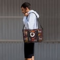 thumbnail image 6 of Sigee A Cup Of Black Coffee On A Saucer for Hand Travel Bag,Sports Tote Gym Bag for Men and Women, 6 of 7
