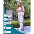 thumbnail image 4 of Muletas para adultos con acolchado elástico para codos y manos. Muletas plegables para antebrazo que aumentan la comodidad al caminar (violeta)., 4 of 5