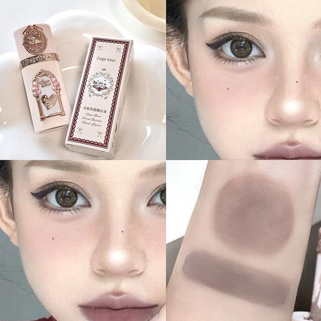 Milk Peach Liquid Blush Matte Rouge Velvet Garden Blusher Sponge Contour Waterproof Tint Face