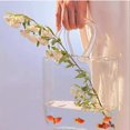 thumbnail image 5 of Glass Purse Vase For Flowers Glass Bag Vase Clear Glass Vase With Handles, 5 of 5