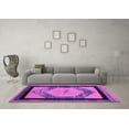 thumbnail image 3 of Ahgly Company Indoor Rectangle Abstract Purple Modern Area Rugs, 4' x 6', 3 of 4