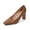 Brown, variant on Women Chunky Pumps Square Toe Block High Heel Women's Dress Shoes Office Wedding