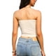 thumbnail image 3 of Tops de tubo para mujeres, tops bandeau sin tirantes, básicos sin mangas, ropa de verano para salir, L, albaricoque, 3 of 6