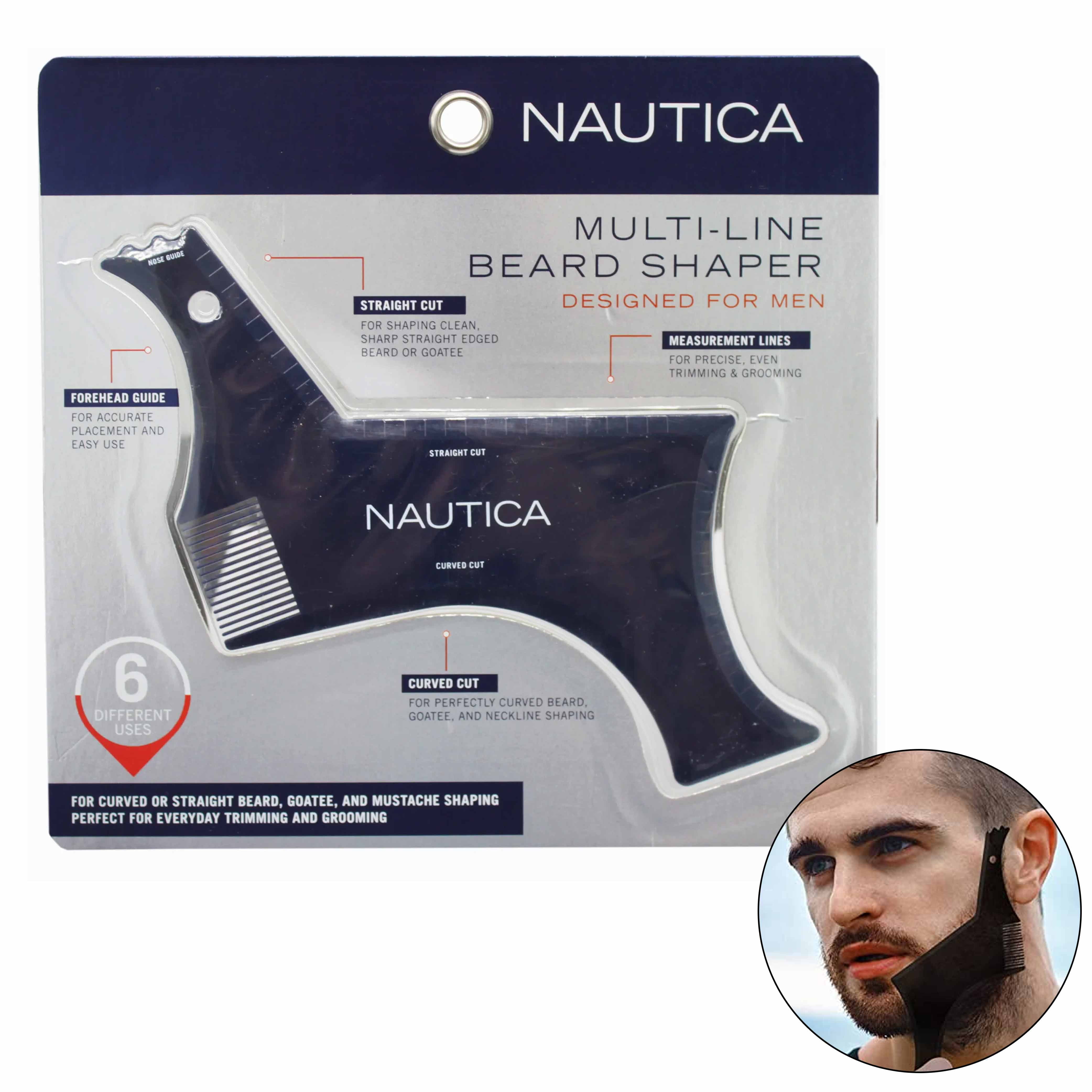 1 MultiLine Men Beard Shaping Tool Trimming Shaper Template Comb