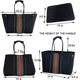 thumbnail image 4 of Multifunctional Beach Bag Fashion Gym Bag Large Pool Bag Shoulder Bag Beach Tote Bag with Small Wallet, 4 of 5