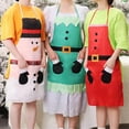 thumbnail image 3 of Christmas Apron Santa-Aprons for Merry Christmas Cooking, C, 3 of 5