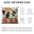 thumbnail image 5 of Patifu Christmas Pillow Covers  Boston Terrier Christmas Decorations Pillowcase Xmas Dog Throw Pillow Covers Home Sofa Living Room Decorative Cushion Case 12x12in, 5 of 5