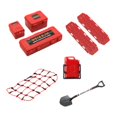 thumbnail image 1 of Caja de almacenamiento de tanque para decoración de techo de coche a control remoto, red de equipaje para camión a control remoto, modelo Hobby 1:10 rojo, 1 of 8