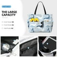 thumbnail image 3 of PAYOHTO Whales Marine Theme Large Beach Tote Bags for Womens Mens Sandproof Swim Pool Bag with Zipper for Travel Vacation, 3 of 7