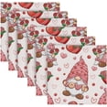 thumbnail image 6 of Coolnut Pink Lovely Elf Dwarf Cloth Napkins Set of 6, Durable Printed Washable Table Napkins for Valentines, Weddings, Dinners Parties Home Decor, 20 x 20 Inch Washcloth Gift, 6 of 7