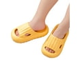 thumbnail image 3 of Fangasis Boys Shower Slippers Cozy Water Shoes Flat Slide Sandals House Non-Slip Clogs Yellow 7C, 3 of 6