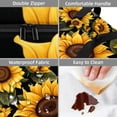 thumbnail image 4 of Sunflower Double Layered Insulated Lunch Bag with Two Compartments for Hand Carrying - Large Capacity Refrigerated Meal Bag, 4 of 6