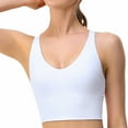 thumbnail image 5 of IROINNID Reduced Sports Bras for Women Seamless Bra Comfort Oman Bras With String Quick Dry Shockproof Running Fitness Underwear,White, 5 of 9