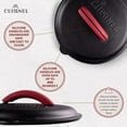 thumbnail image 6 of Cuisinel Pre-Seasoned Cast Iron Pan Lid Universal Replacement Cover with Silicone Handle Holder, 10", 6 of 7