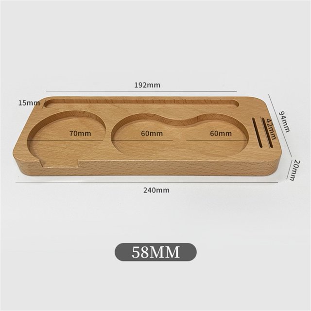 Mosiee Wooden 51 53 58Mm Tamper Holder Portafilter Stand Coffee Tool Distributor