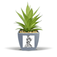 thumbnail image 1 of Chinese Dragon Bird Animal  Fake Pineapple Flower Pot Vase Mini Decor, 1 of 3