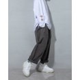thumbnail image 4 of Women Elastic Waisted Casual Solid Color Lounge Pants with Pockets GY2707 Grey, 4 of 5