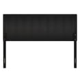 thumbnail image 5 of Home Design Dennis Queen Upholstered Headboard with Vertical Channel Design, Adjustable Height, Black, 5 of 8