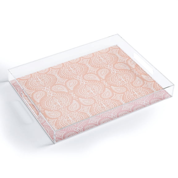 Society6 Marta Barragan Camarasa Marrakech Blush Medium Acrylic Tray, 15 1/2" x 12"