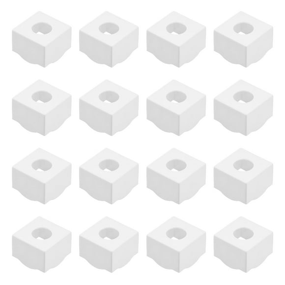 Uxcell 16Pcs Soporte de Tiza de Billar Almacenamiento de Tiza de Billar Soporte de Tiza Blanco