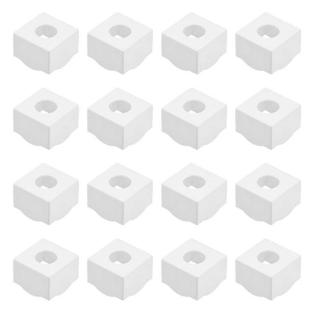 Uxcell 16Pcs Soporte de Tiza de Billar Almacenamiento de Tiza de Billar Soporte de Tiza Blanco