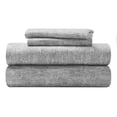 thumbnail image 2 of Superior Melange Flannel Cotton Sheet Set, Queen, Charcoal, 2 of 11