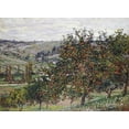 thumbnail image 2 of Monet, Claude 18x14 White Modern Wood Framed Museum Art Print Titled - Apple Trees Near Vetheuil, 1878, 2 of 4
