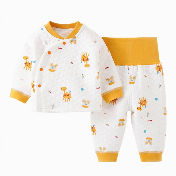 HFHAPW Toddler Boys Girls Pajamas Pjs Sets Long Sleeve Jammies Fall Winter Sleepwear 2 Piece Top and Pants