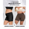 thumbnail image 4 of USEASY Shapewear Shorts for Women Under Dresses Tummy Control Mid Waisted Seamless Slimming Underwear with Lace, 4 of 6
