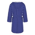thumbnail image 5 of Women's Fleece Plush Robe Long Warm Plush Bathrobe Loungewear Jacket Printed Comfort Robe, 5 of 5
