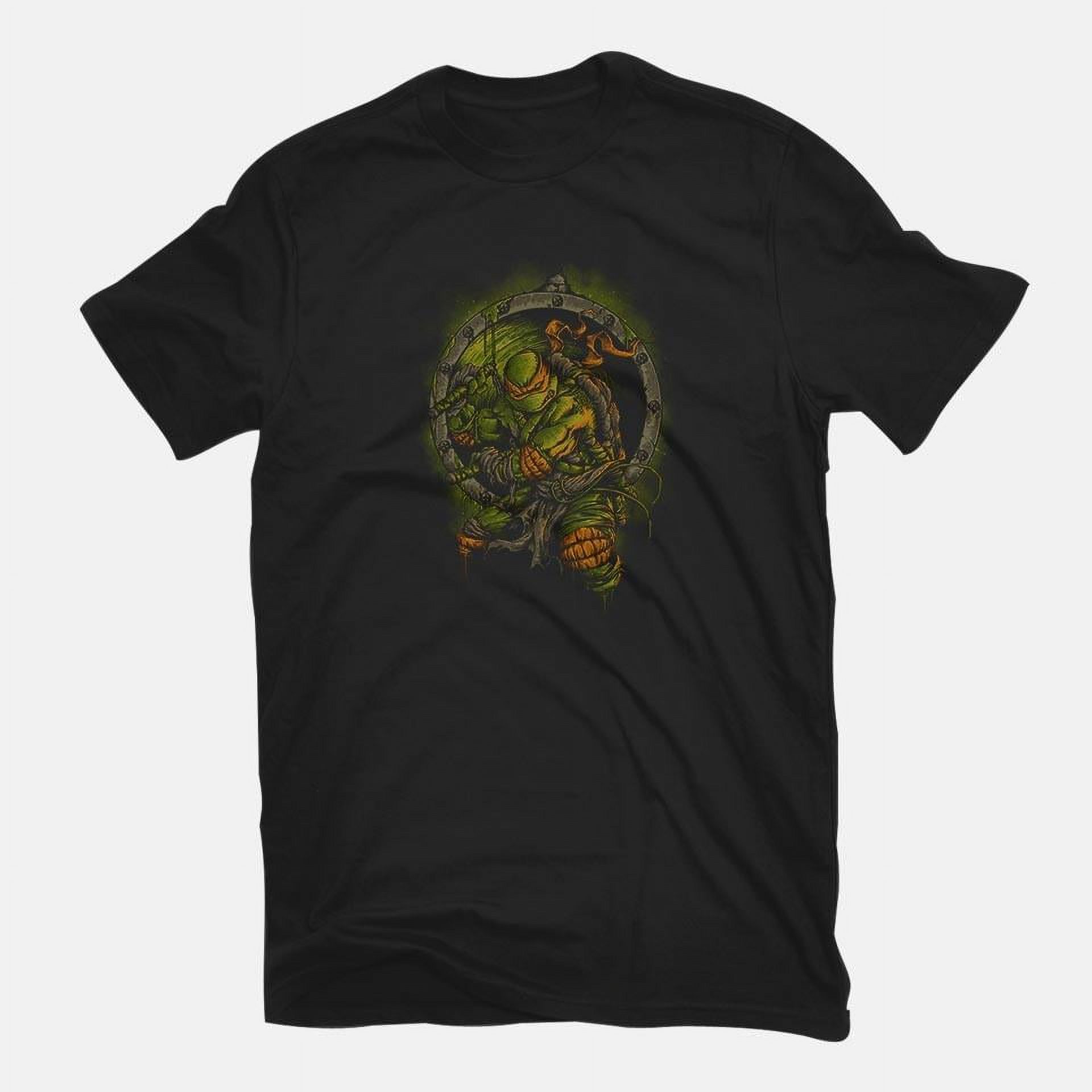 TeeFury Men’s Graphic T-shirt Turtle Titan - TV Show | Cartoon | Black | Small - image 3 of 6