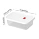thumbnail image 3 of Caja de almacenamiento de alimentos | Recipientes de plástico transparentes | Microondas y frigorífico | Conservador apilable de verduras y frutas | Tamaños pequeños, medianos y grandes | Marcador, 3 of 9