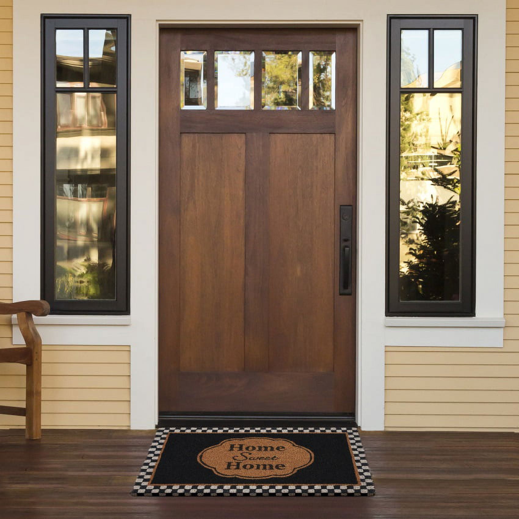 Achim Home Decor Printed 18" x 30" Sweet Home Wood Coir Door Mat