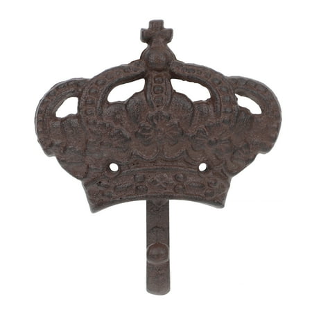 

Yuanmiaoke Retro Style Wall Hook Crown Shaped Hanger Household Iron Hook (Coffee)