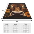 thumbnail image 3 of Vsdgher Sunflower Butterfly Cow Ultra-Soft Micro flannel Blanket Throw Blankets for Couch Sofa, Bed (4 sizes)-50"x40", 3 of 7