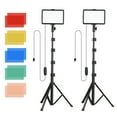 thumbnail image 1 of 2 Pack USB LED Video Lights Kit Bi-Color Temperature Fill, 1 of 8