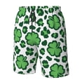 thumbnail image 5 of Kll Leopard Print St. Patrick'S Day Men'S Casual Summer Beach Shorts Hawaiian Shorts With Pockets-Xx-Large, 5 of 9
