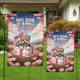 thumbnail image 4 of My Dog Is My Valentine Cute Yorkshire Terrier in Gift Box Garden Flag 12x18in Double Sided Yorkie Dog Lover Gifts Outdoor Decor - 3006, 4 of 5