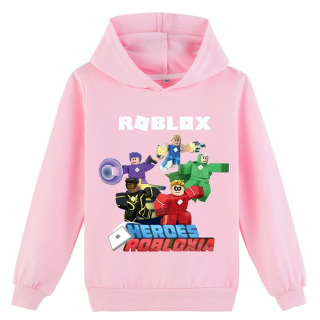 Roblox Chandails à Capuche Graphiques Légers à Manches Longues Chandail Décontracté pour Adolescents (8-16 Ans)