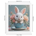 thumbnail image 2 of Paint by Numbers Kit for Adults, Bunny In Floral Teacup Display Paint by Numbers, Easy Paint by Numbers Kit for Adults Beginner, DIY Adult Paint by Number Kits on Canvas, Home Decor, 2 of 7