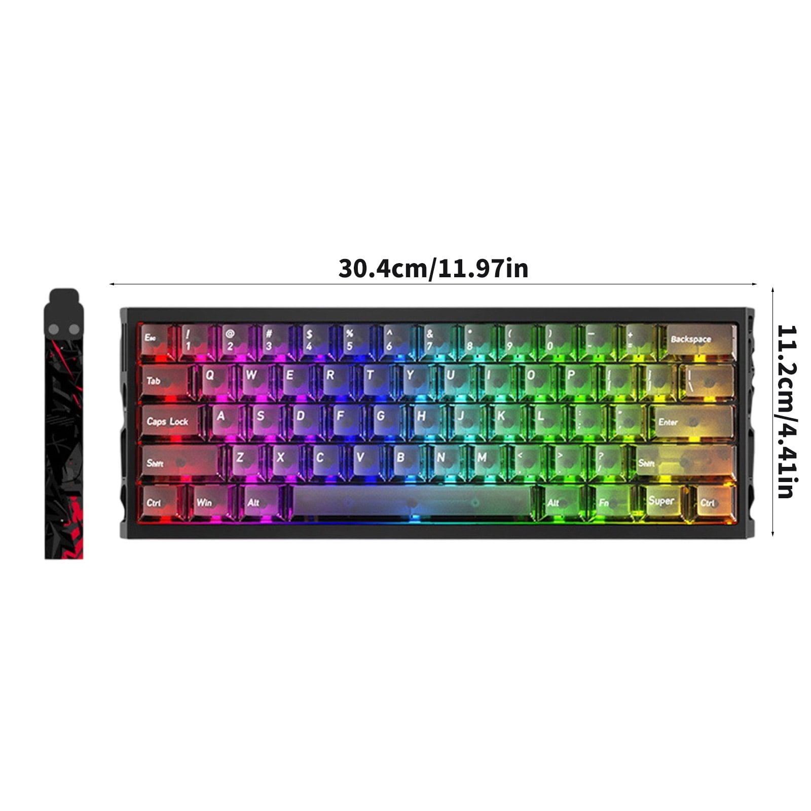 Aluminum Alloy Gaming Keyboards Axises Switches Hollows Body Comfortable Typing Experience