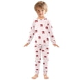 thumbnail image 6 of FORMRS Long Sleeve Top and Pants Pajama Set for Niños 2-Piece Sleepwear, Sizes 18M-8Y, Cartoon Elephant Pattern, 6 of 6