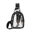thumbnail image 2 of Bolso Transparente Yinane Mochila Impermeable con Bolsillo para Correr Negro, 2 of 8