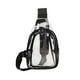 thumbnail image 1 of Mochila transparente de PVC Strade Fareast Limited tipo bandolera para el hombro con bolsillo en el pecho Negro, 1 of 8