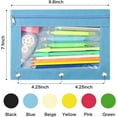 thumbnail image 3 of Pencil Pouch 3 Ring, Zipper Pencil Pouches Case Binder Cosmetic Bag, 3 of 6